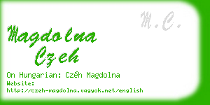 magdolna czeh business card